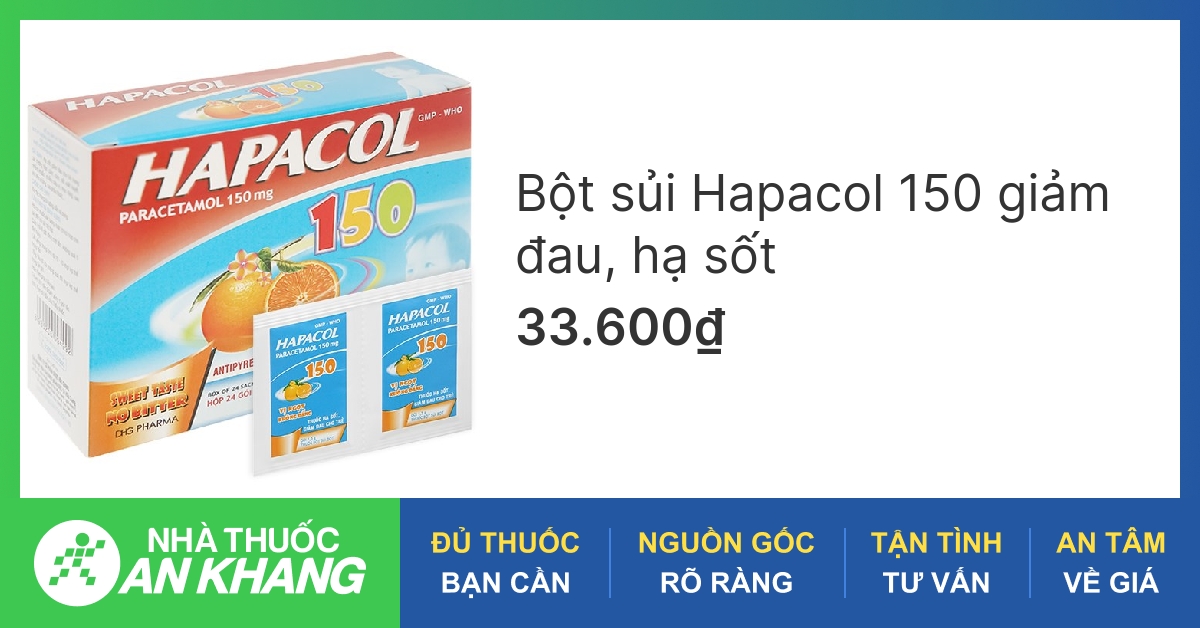 Thuốc Hapacol 150 có tác dụng phụ gì không?
