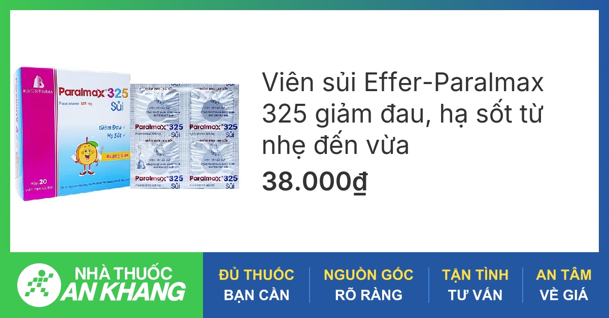 Thuốc Tatanol Trẻ em 325mg có hiệu quả không?
