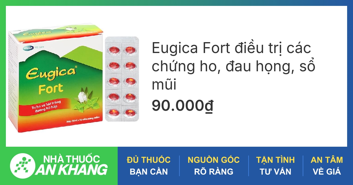 Thuốc ho Eugica có tác dụng gì và dùng để điều trị những triệu chứng gì?
