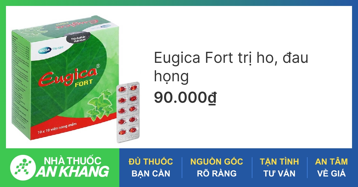 Thuốc Eugica Fort đỏ có thành phần và công dụng như thế nào?