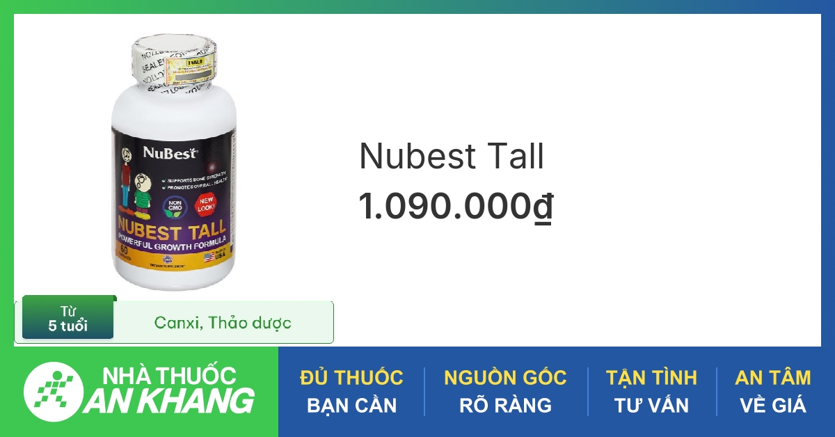 Nubest Tall có hiệu quả trong việc tăng chiều cao hay không?