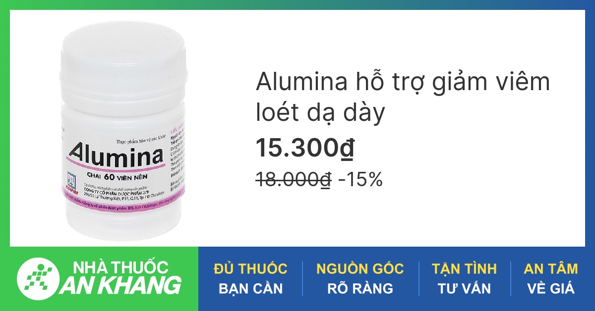 Alumina là loại thuốc dùng để điều trị bệnh viêm loét dạ dày?