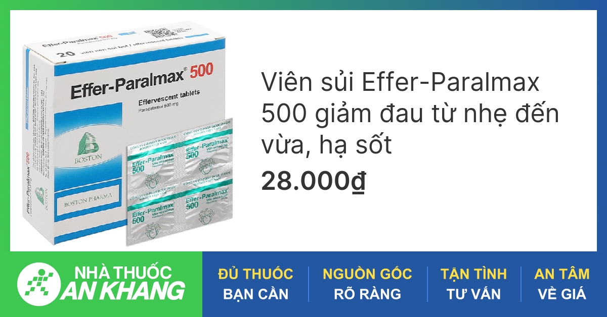 Công dụng của thuốc Paralmax 500 sủi là gì?
