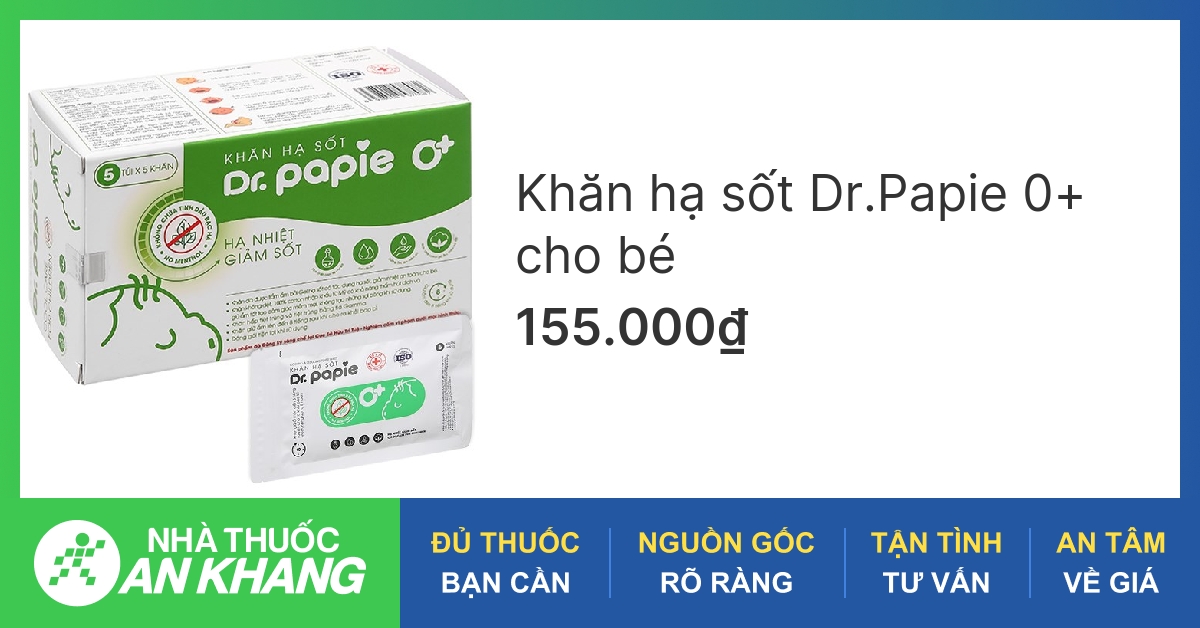 What are the benefits and usage of Khăn hạ sốt Dr.Papie for babies and children?