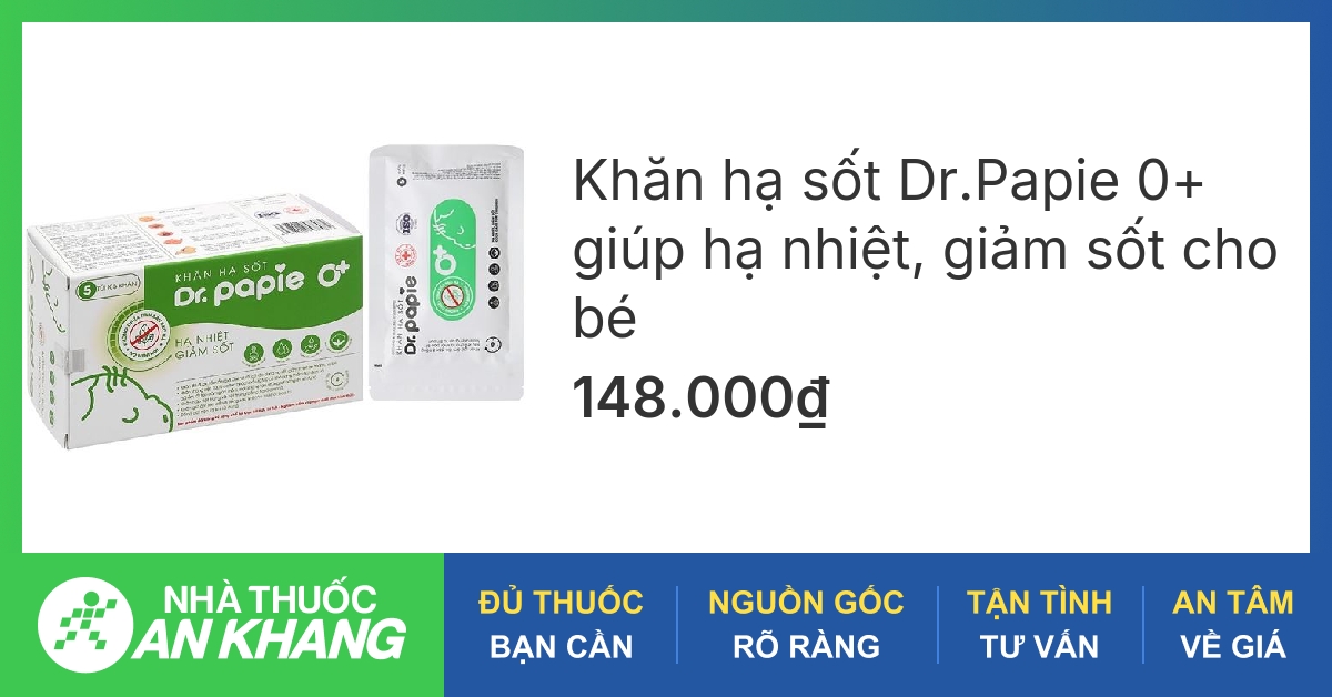 What are the benefits and usage of Khăn hạ sốt Dr.Papie for babies and children?