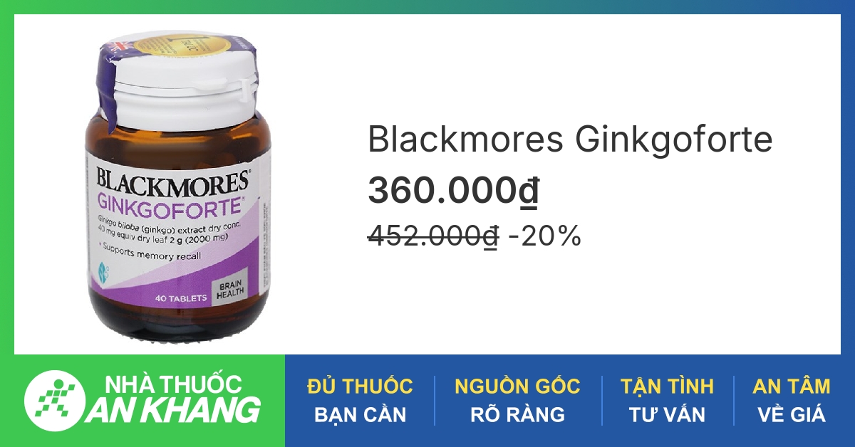 Blackmores Ginkgoforte có tác dụng gì với não bộ?
