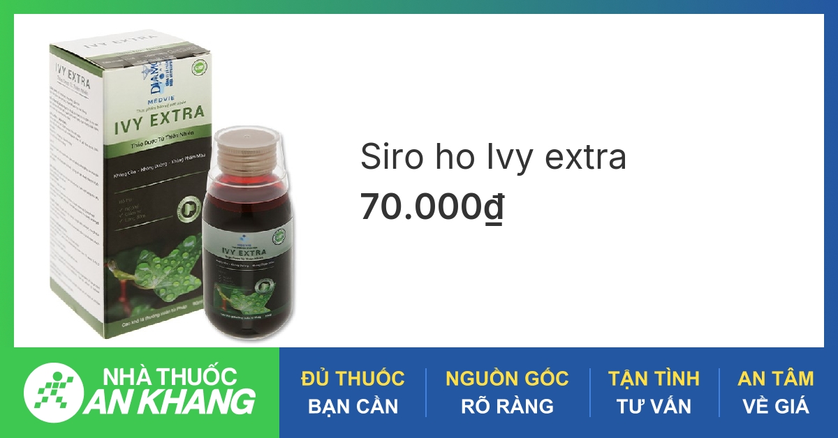 Cách sử dụng thuốc ho ivy extra để giảm triệu chứng ho và cảm lạnh