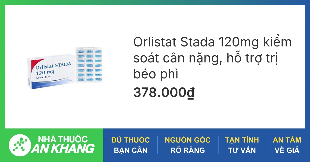 Thuốc orlistat stada 120mg có giảm cân không