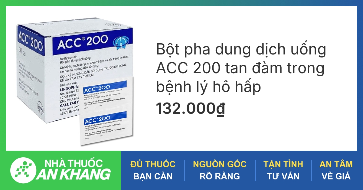 Tại sao thuốc ACC 200 thường được sử dụng trong điều trị bệnh phế quản?