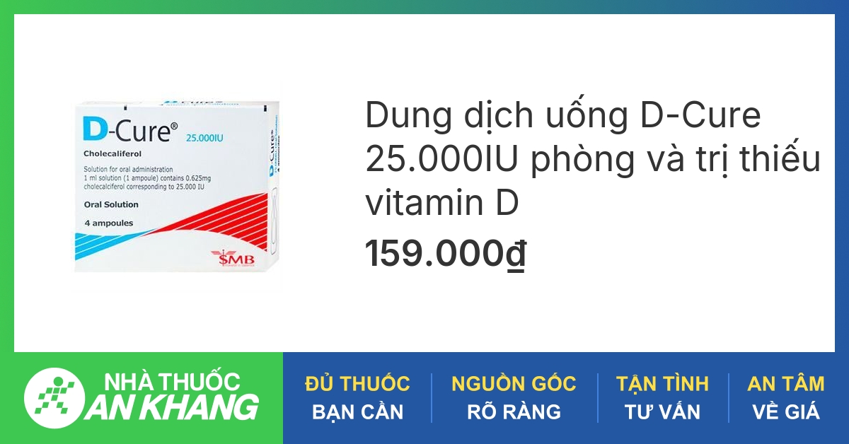 Các thành phần chính của vitamin D dạng ống?
