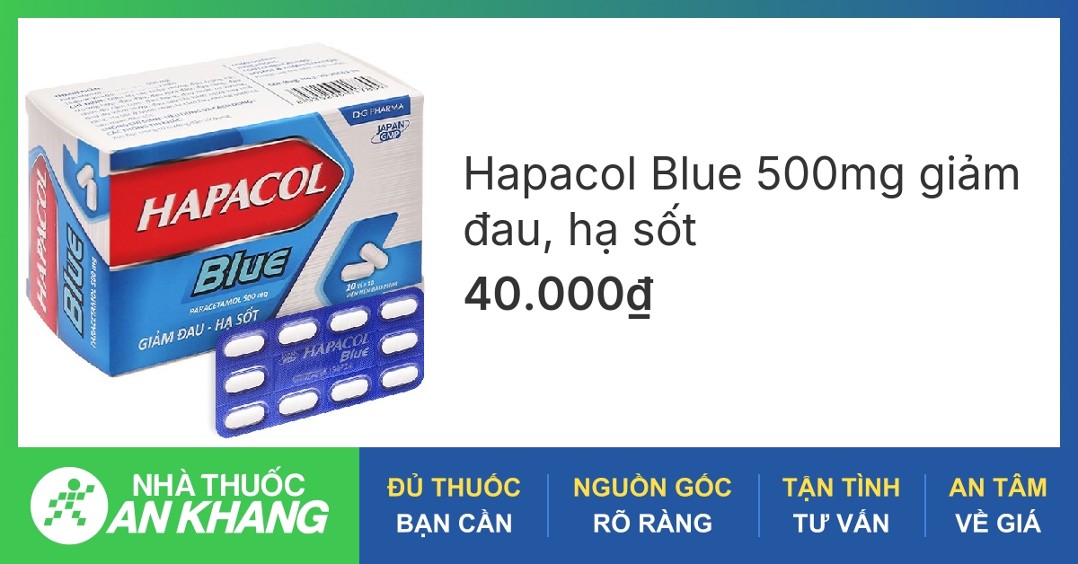 Hapacol Blue là thuốc gì?
