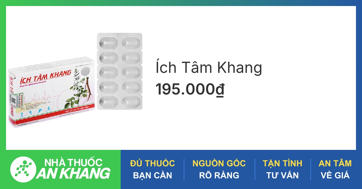 Thành phần chính của Ích Tâm Khang là gì và cách hoạt động của nó?
