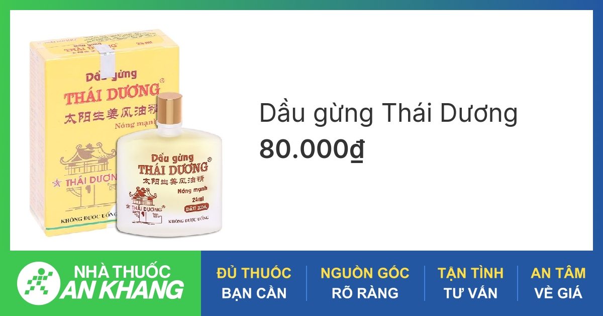 Dầu gừng Thái Dương 6ml mua ở đâu?
