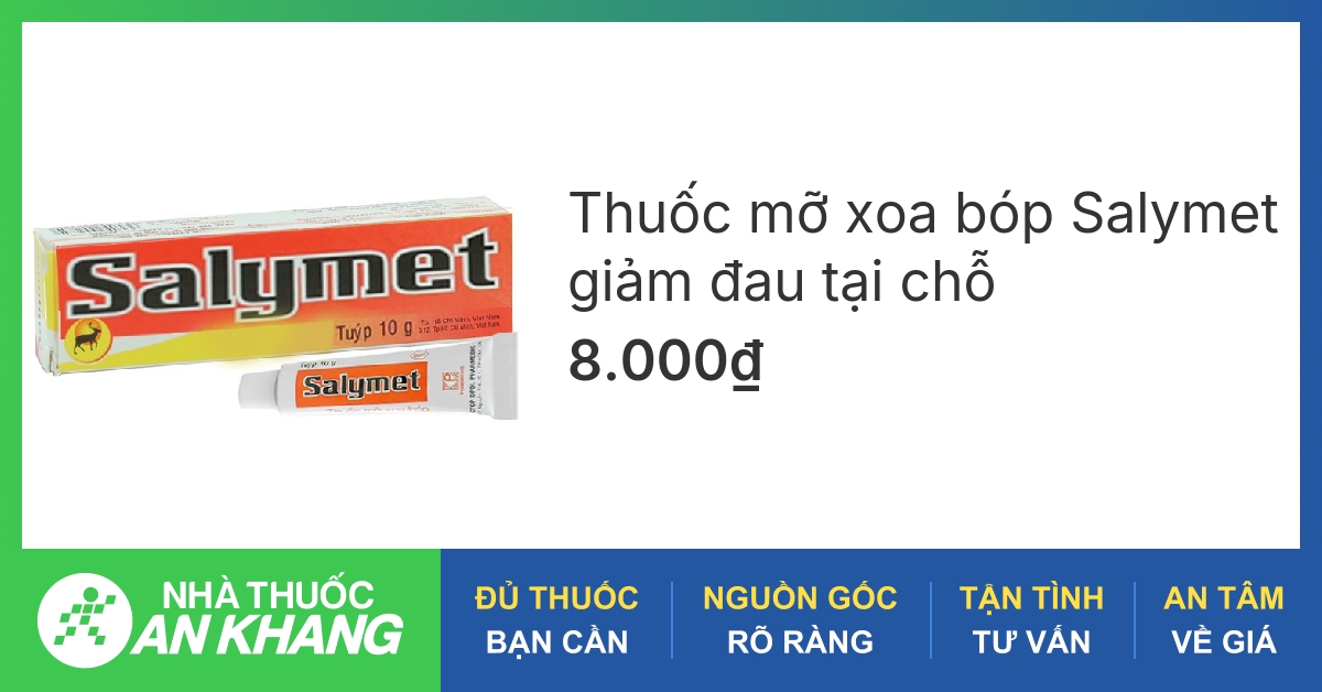 Thuốc mỡ xoa bóp Salymet giảm đau tại chỗ như thế nào?
