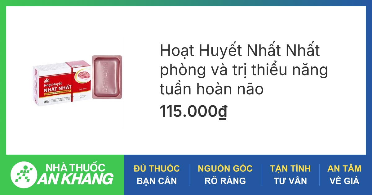 Top các thuốc bổ não hoạt huyết nhất nhất có thể bạn chưa biết