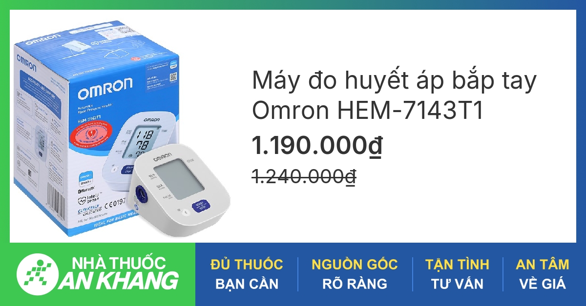 Máy đo huyết áp omron hem 7143t1 là gì?
