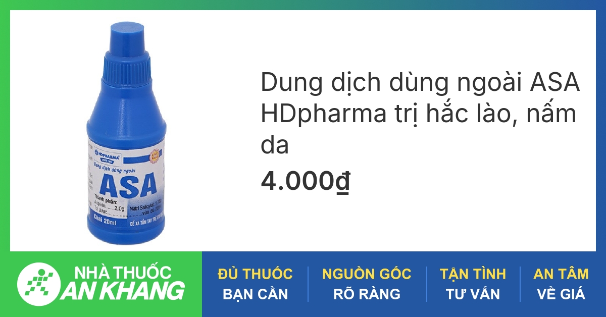 Thuốc ASA trị hắc lào có tác dụng gì?
