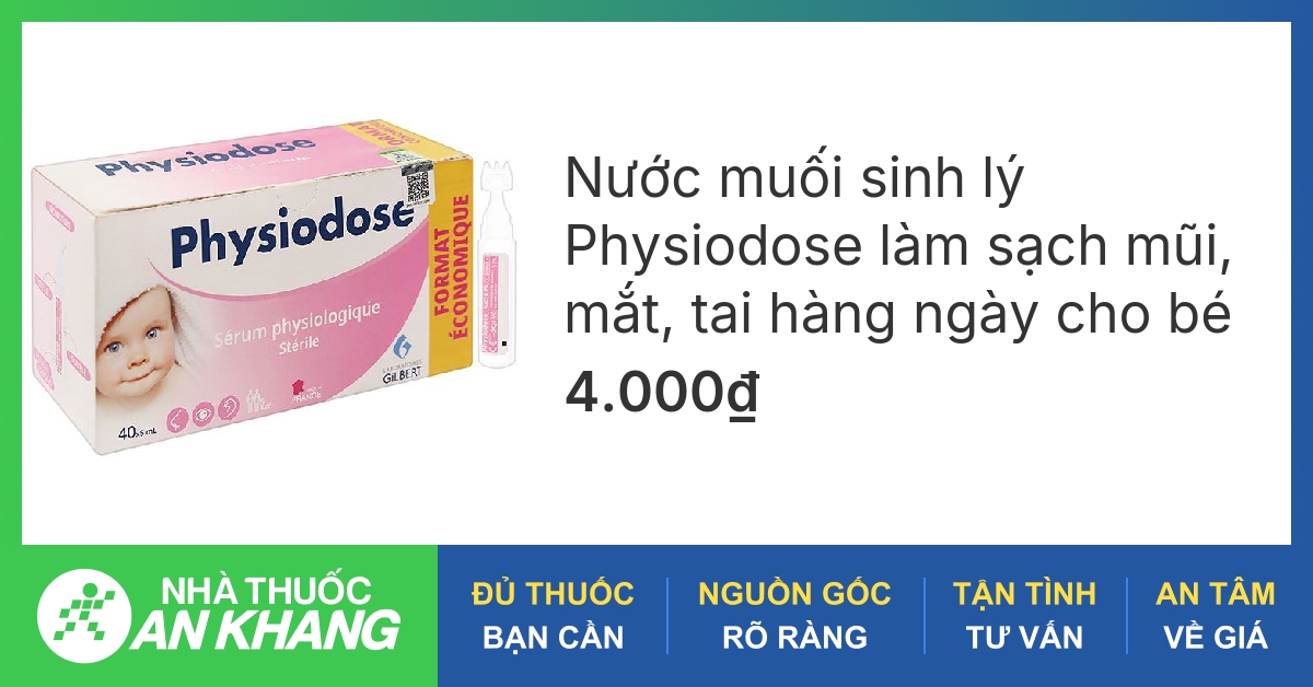 Nước muối sinh lý Physiodose có thể sử dụng cho cả người lớn và trẻ em không?
