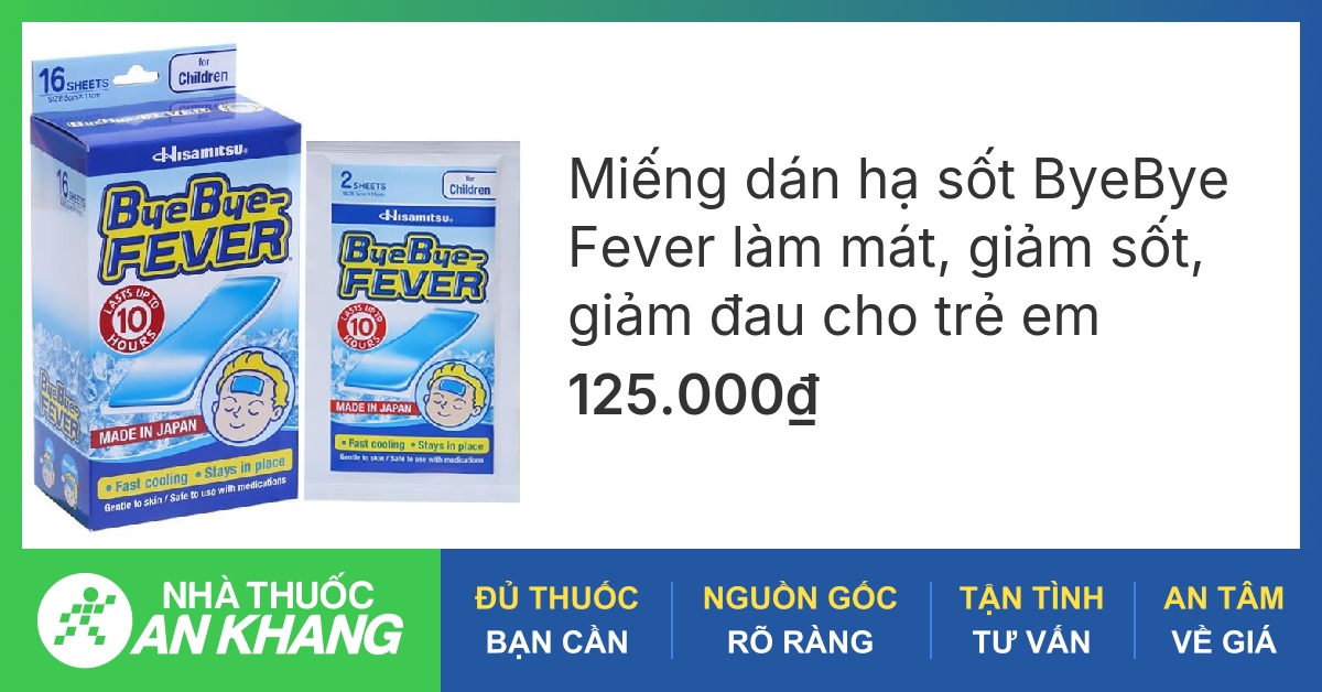 Miếng dán hạ sốt hisamitsu có thành phần và cách sử dụng như thế nào?