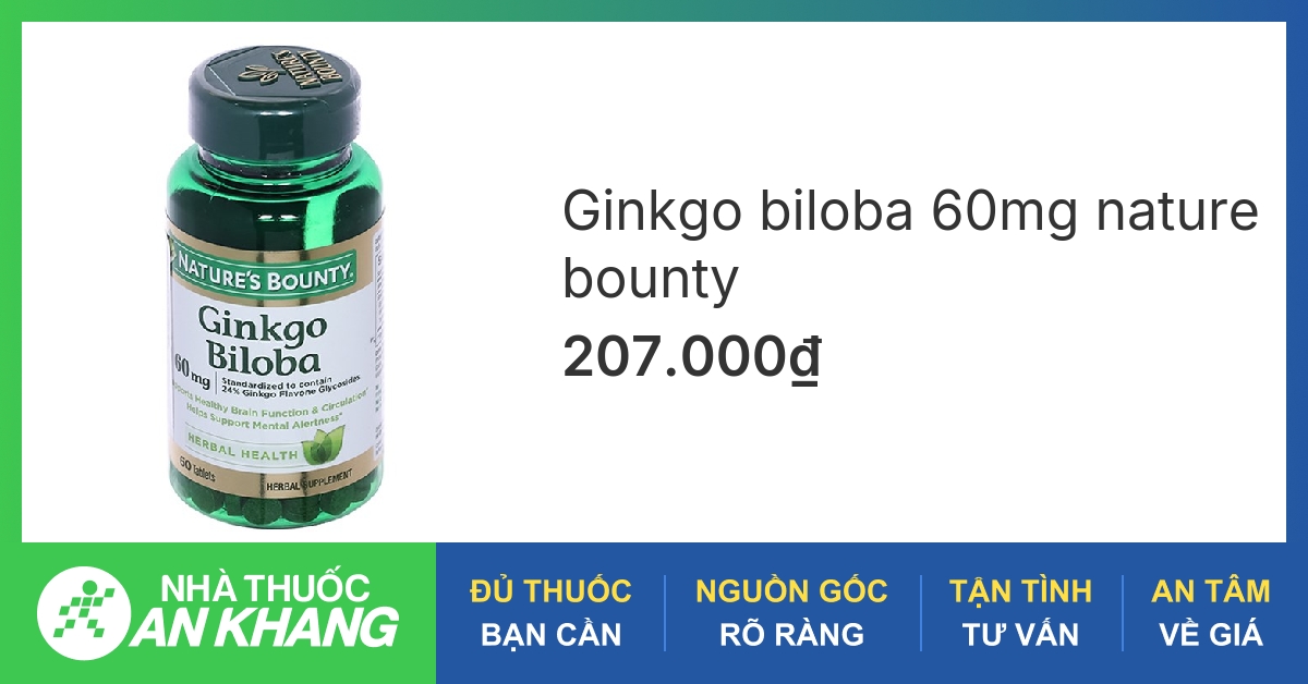 Thuốc bổ não ginkgo biloba 60mg có tác dụng gì?
