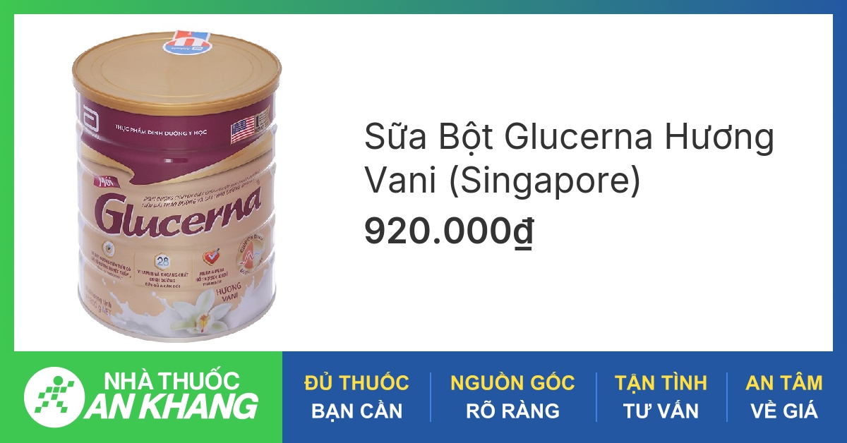 Giới thiệu sản phẩm sữa tiểu đường glucerna và lợi ích sử dụng