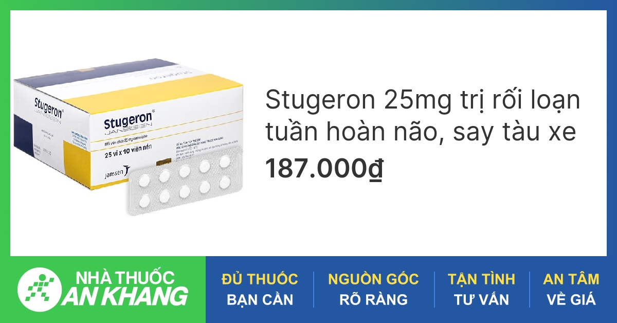 Thông tin về thuốc say xe stugeron để tránh triệu chứng không dễ chịu