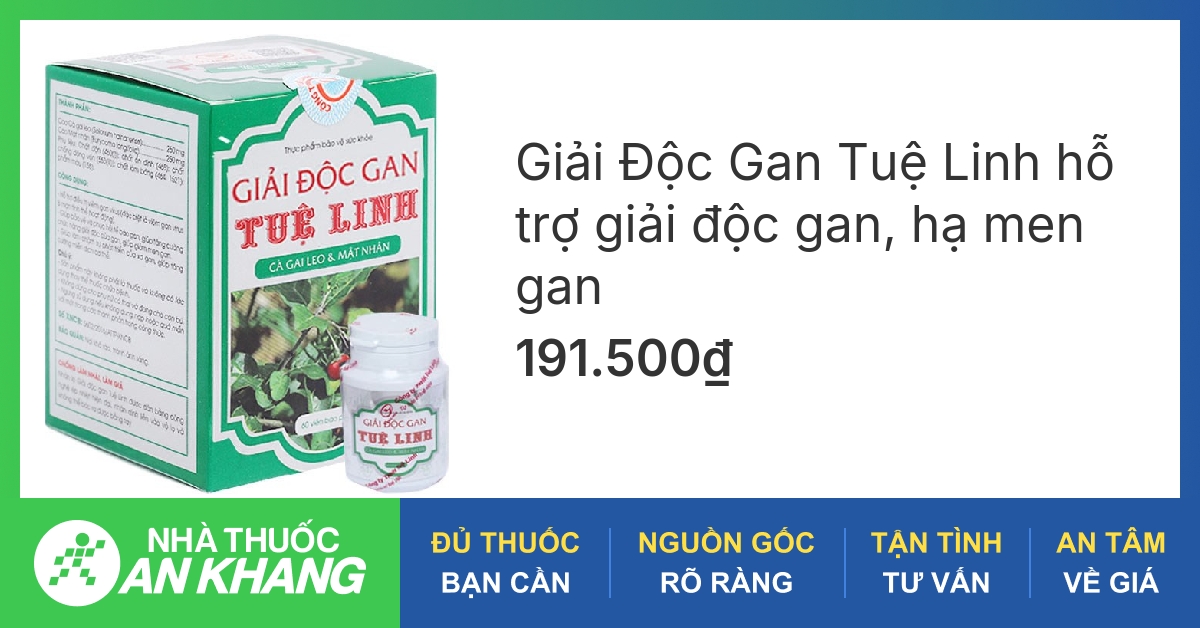 Gắn liên kết của trang web chính thức của viên uống giải độc gan Tuệ Linh?