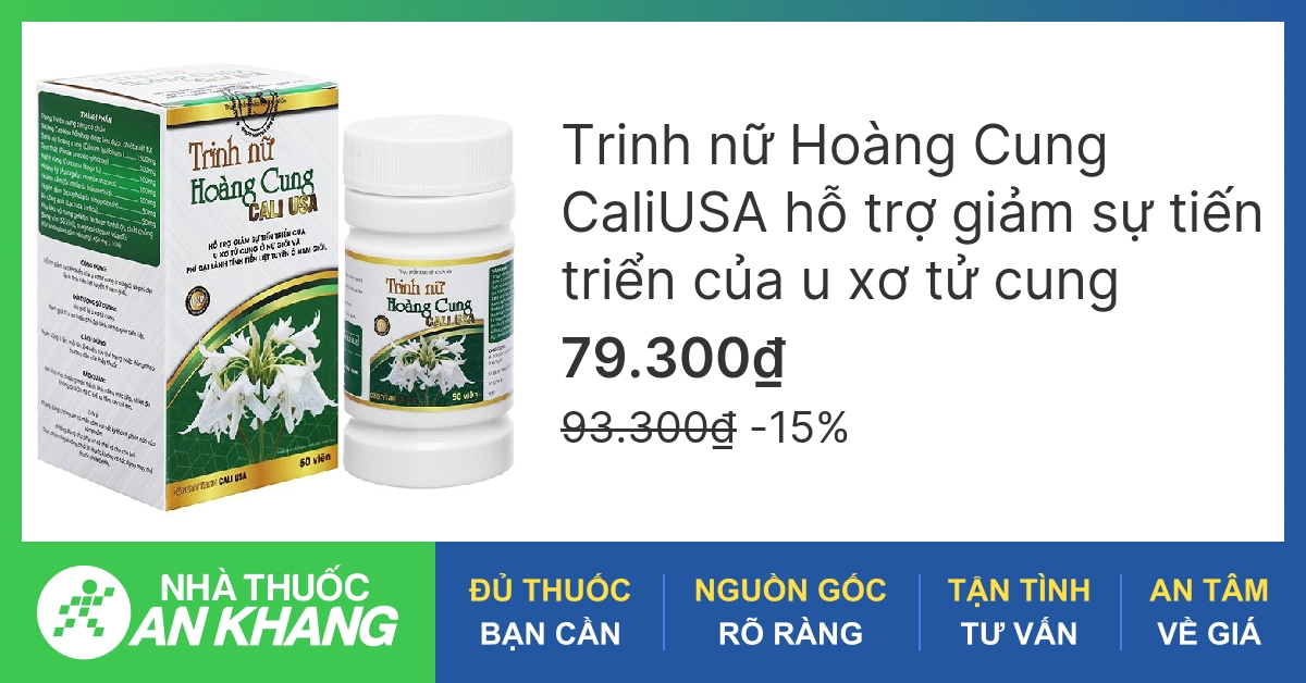 What are the ingredients of the product sản phẩm trinh nữ hoàng cung?