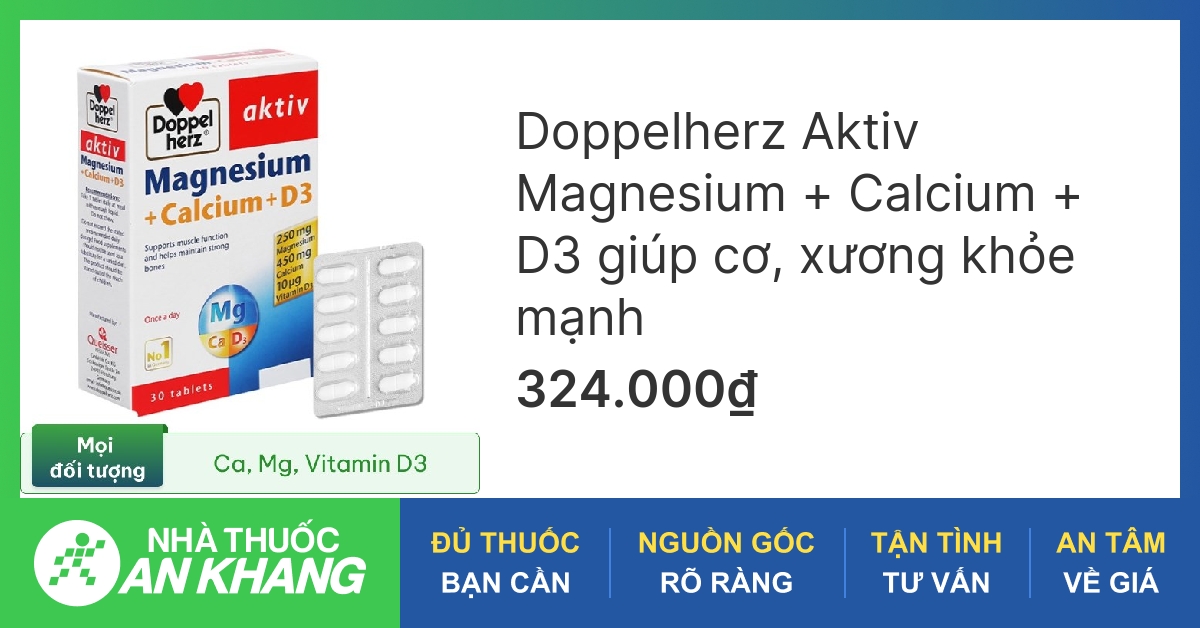 Magie canxi D3 Doppelherz là sản phẩm gì?
