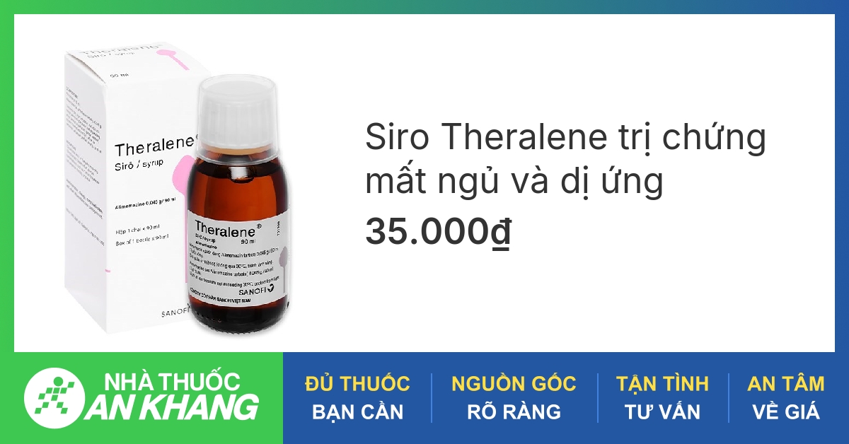 Tác dụng của thuốc Theralene trong việc điều trị dị ứng là gì?
