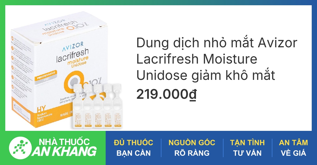 Thuốc nhỏ mắt Lacrifresh có thành phần chính là gì?