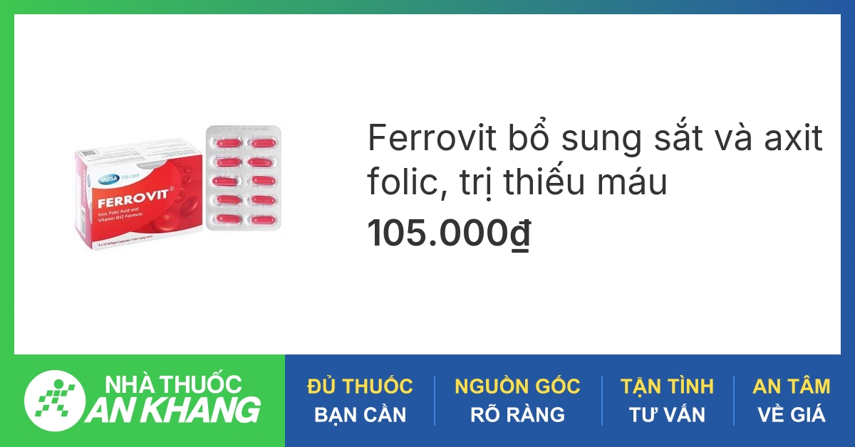 Thuốc sắt Ferrovit có chứa những thành phần nào?