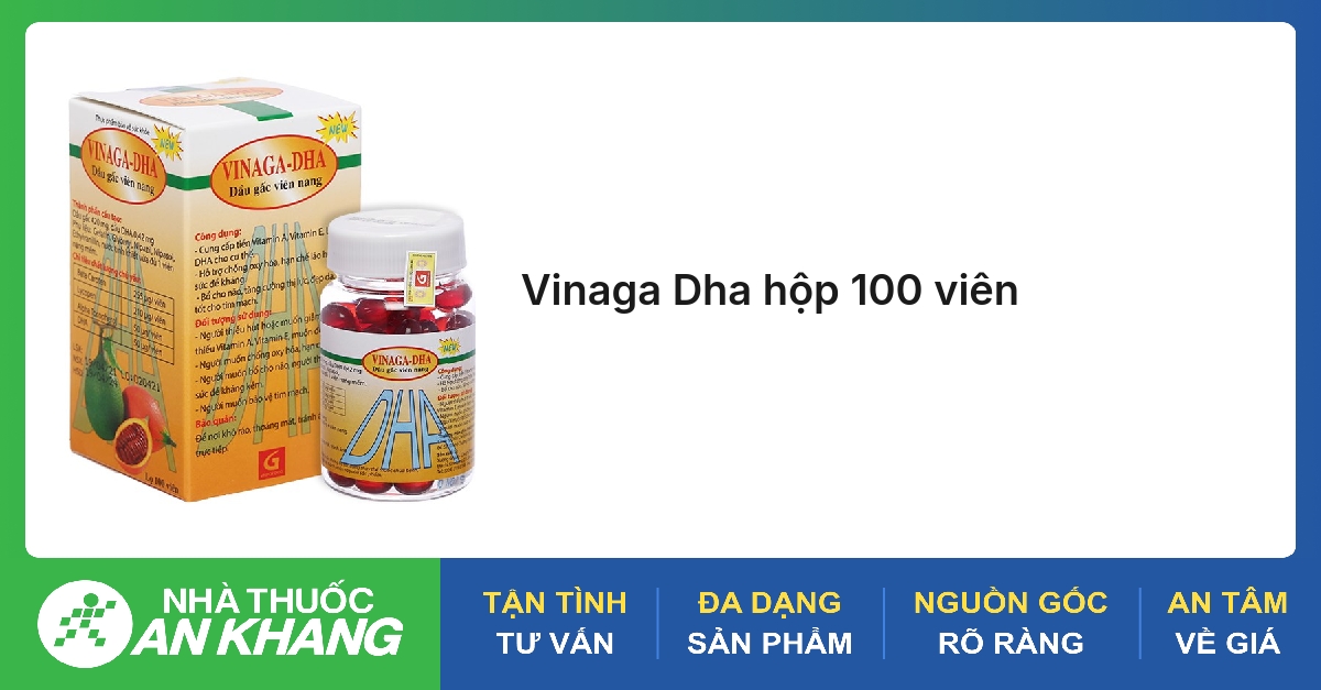 Vinaga Dha hộp 100 viên