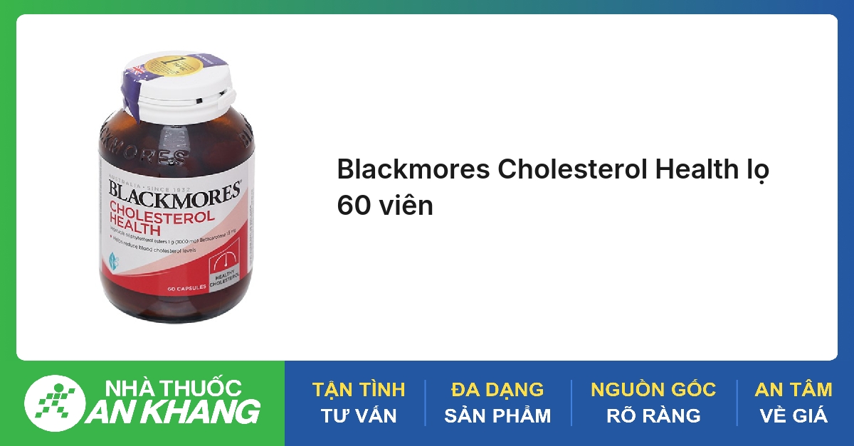 Viên Uống Hỗ Trợ Giảm Cholesterol Blackmores Cholesterol Health 60 Viên