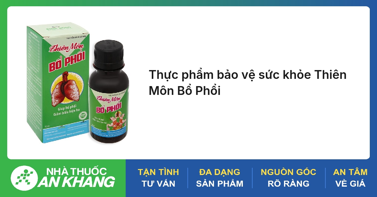 Thực phẩm bảo vệ sức khỏe Thiên Môn Bổ Phổi
