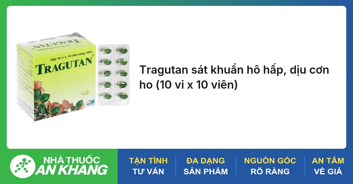 Tragutan sát khuẩn hô hấp, dịu cơn ho (10 vỉ x 10 viên)