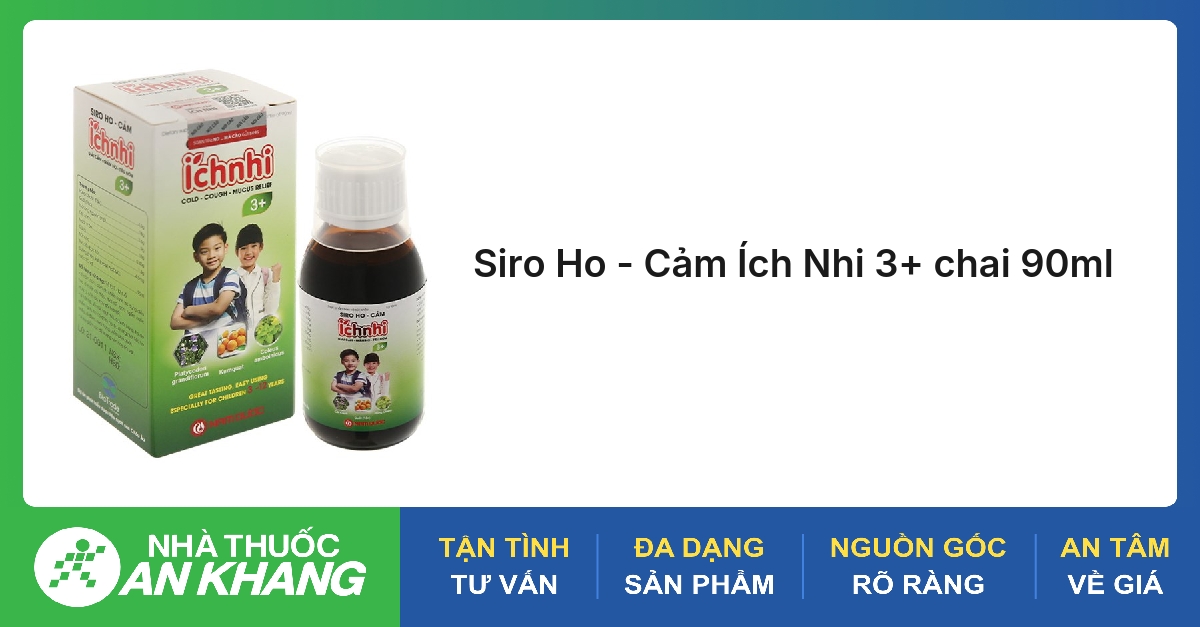 Siro Ho - Cảm Ích Nhi 3+ chai 90ml