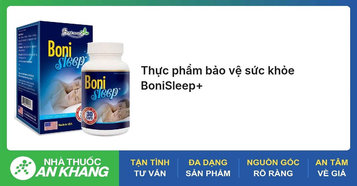 Thực phẩm bảo vệ sức khỏe BoniSleep+