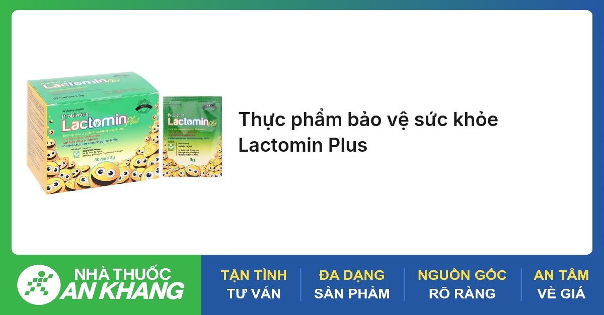 Thực phẩm bảo vệ sức khỏe Lactomin Plus