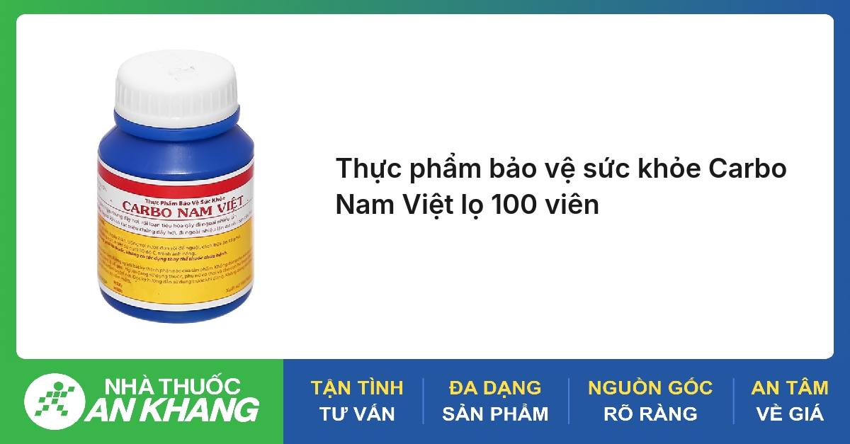 Thực phẩm bảo vệ sức khỏe Carbo Nam Việt lọ 100 viên