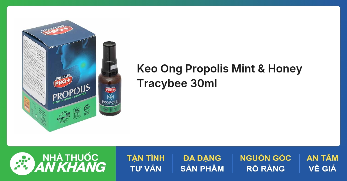 Keo Ong Propolis Mint & Honey Tracybee 30ml