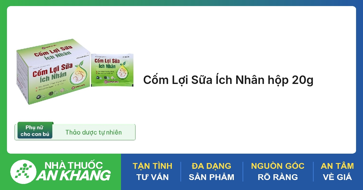 Cốm Lợi Sữa Ích Nhân hộp 20g
