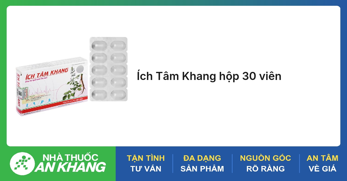 Ích Tâm Khang hộp 30 viên