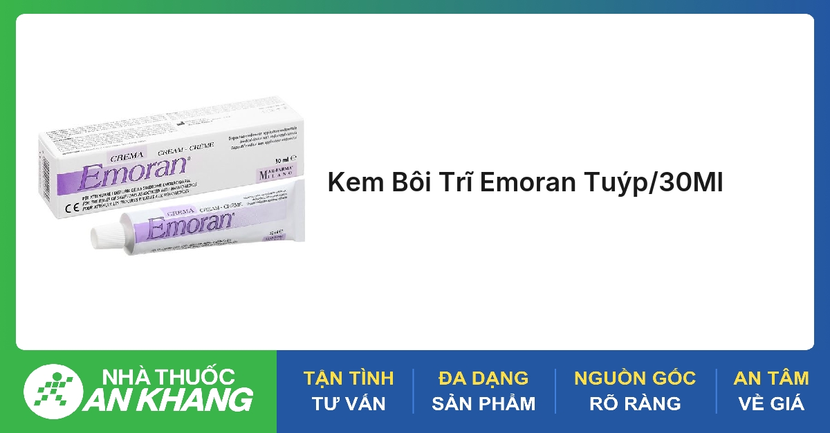 Kem Bôi Trĩ Emoran Tuýp/30Ml
