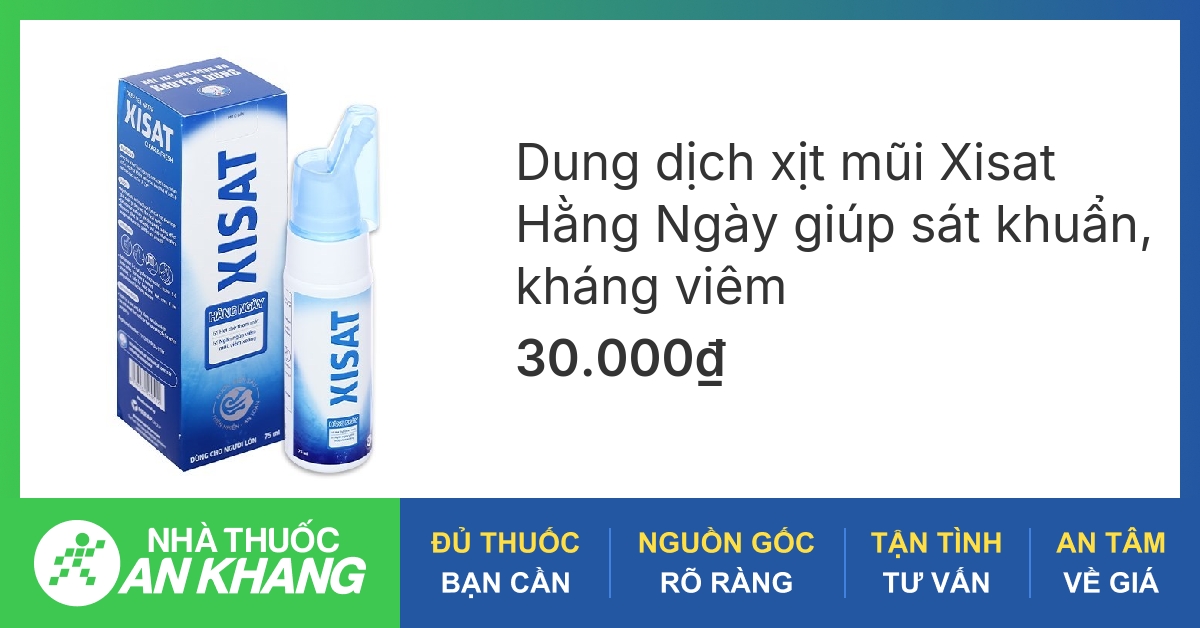 Thuốc xịt mũi XISAT có tác dụng giảm viêm và kích ứng hay không?
