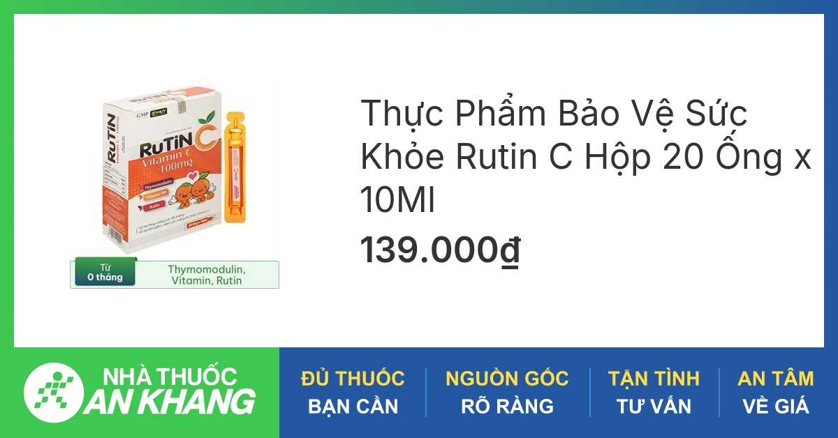 Công dụng của Vitamin C trong thuốc Rutin C Bcomplex là gì?
