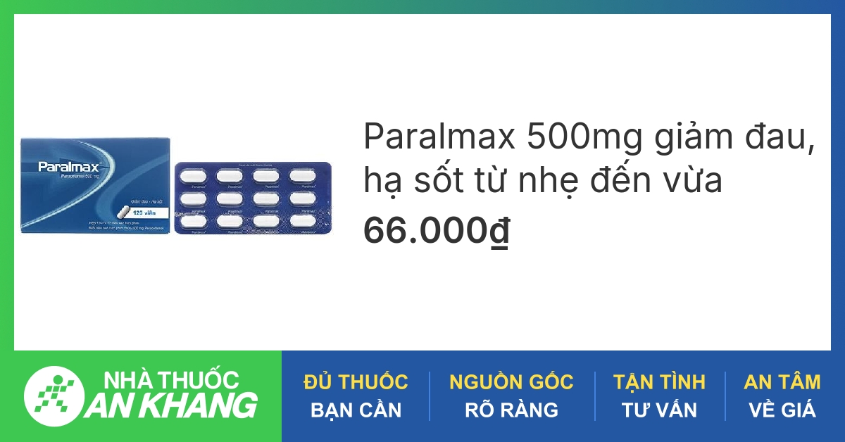 Paralmax 500 có thành phần chính là gì?
