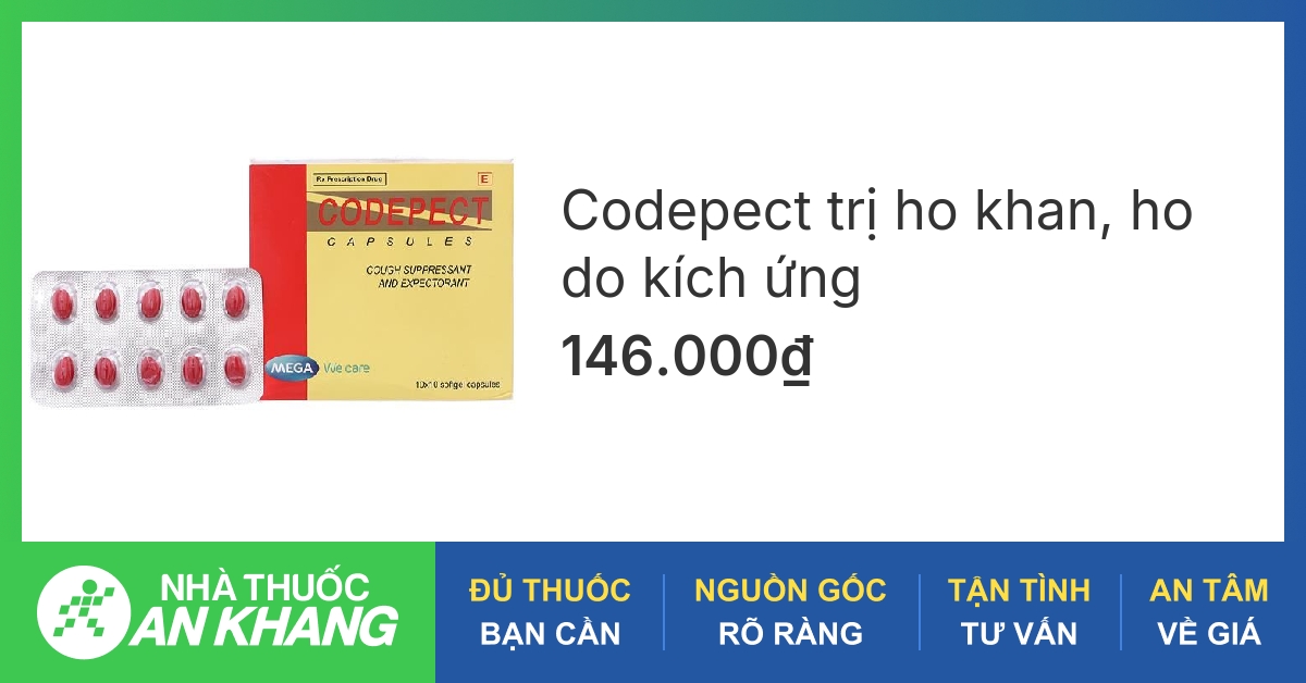 Codepect trị ho khan, ho do kích ứng (10 vỉ x 10 viên) - 06/2025 ...