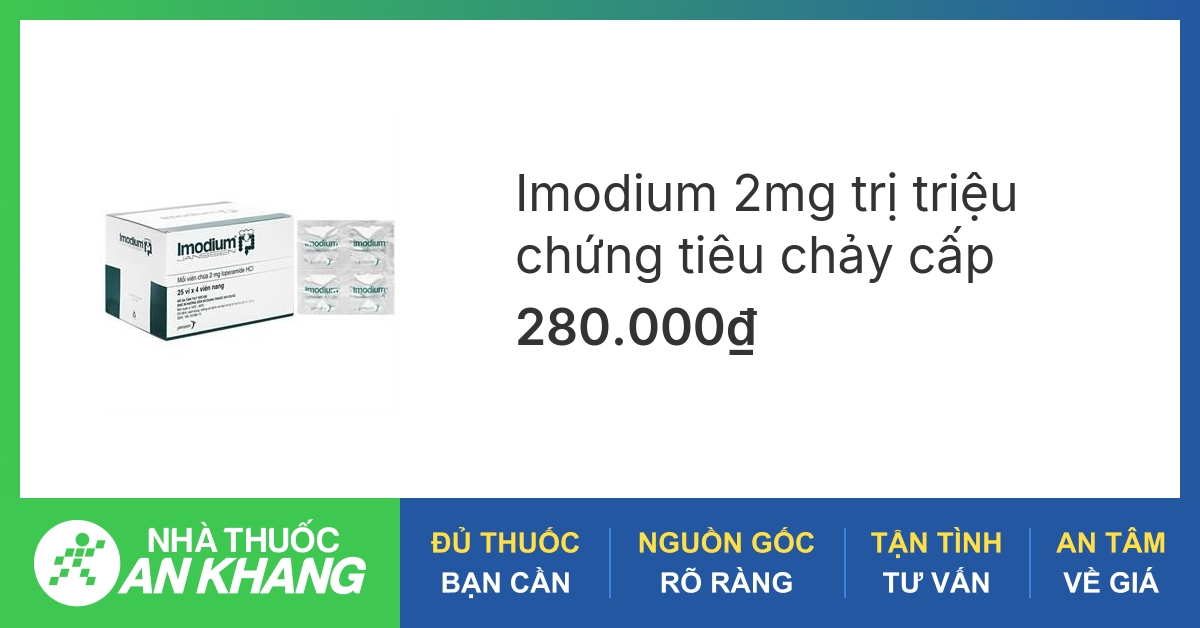 Tác dụng của imodium 2mg đối với cơ thể