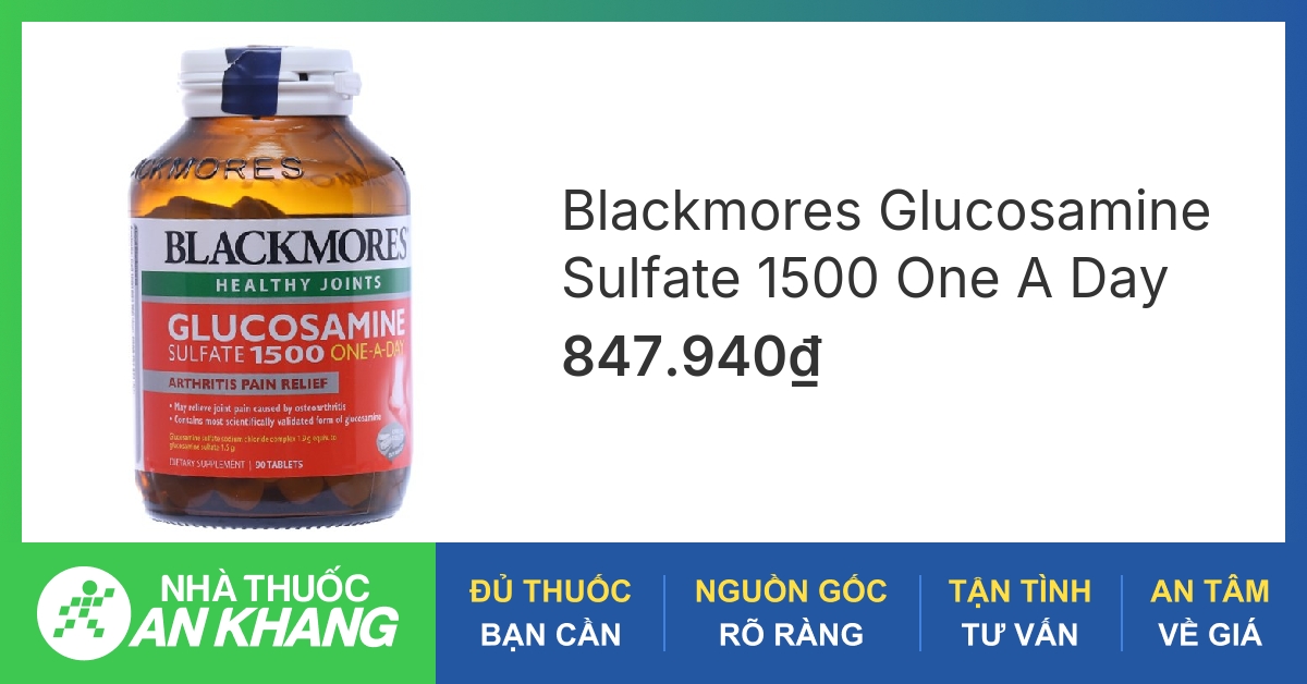 Ngoài glucosamine, Blackmores Glucosamine còn chứa các thành phần nào khác có lợi cho khớp?
